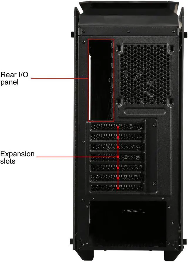 Alt view image 18 of 19 - COUGAR Puritas RGB Black ATX Mid Tower Gaming Case with Pure Tempered Glass Window