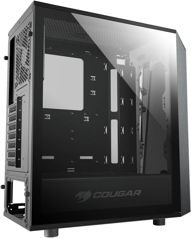 Turret Casing COUGAR Turret Mesh Black Pro-Cooling Compact Gaming Case with Tempered ...