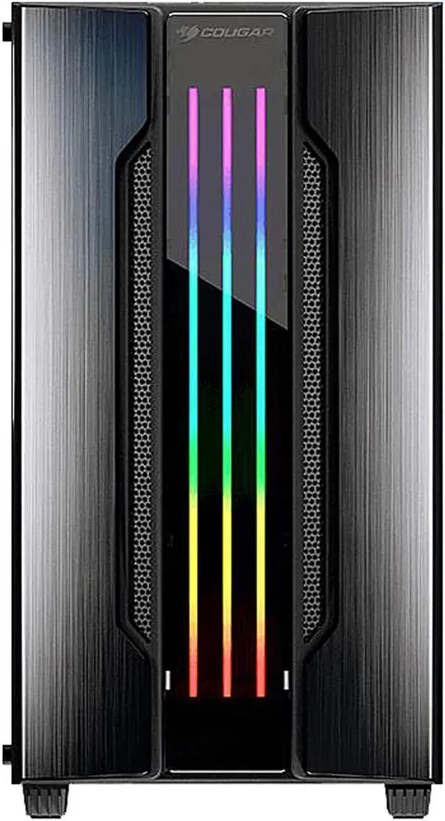 Alt view image 3 of 13 - COUGAR Gemini M-Iron Gray Iron Gray Mini Tower Computer Case w/ Integrated Trelux RGB Lighting