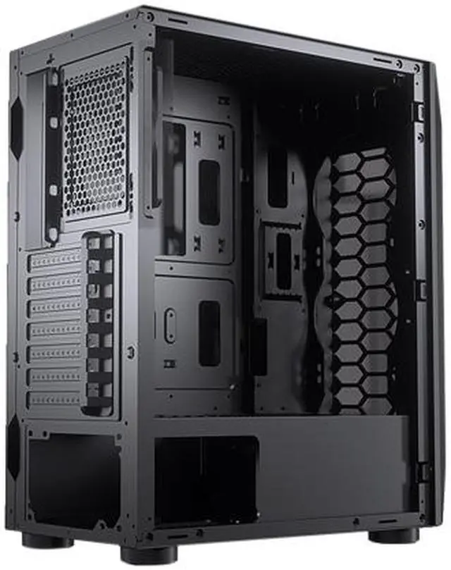 Alt view image 13 of 13 - COUGAR MX410 Black Powerful and Compact Mid-Tower Case with Dual RGB Strips