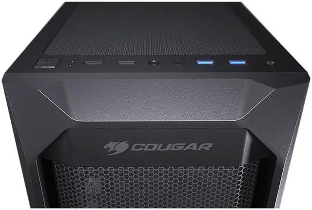 Alt view image 4 of 10 - COUGAR MX410 Mesh Black Powerful and Compact Mid-Tower Case with Mesh Front Panel