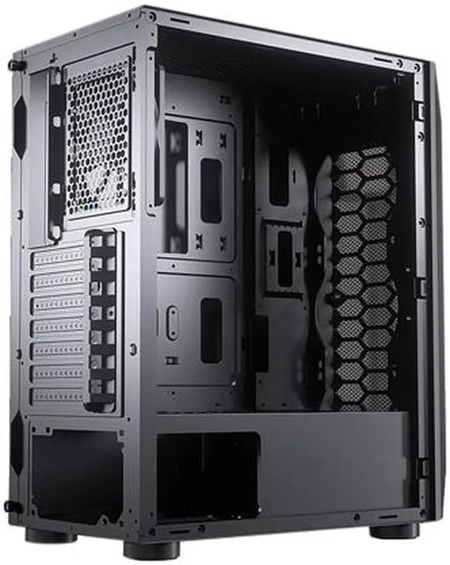Alt view image 10 of 10 - COUGAR MX410 Mesh Black Powerful and Compact Mid-Tower Case with Mesh Front Panel