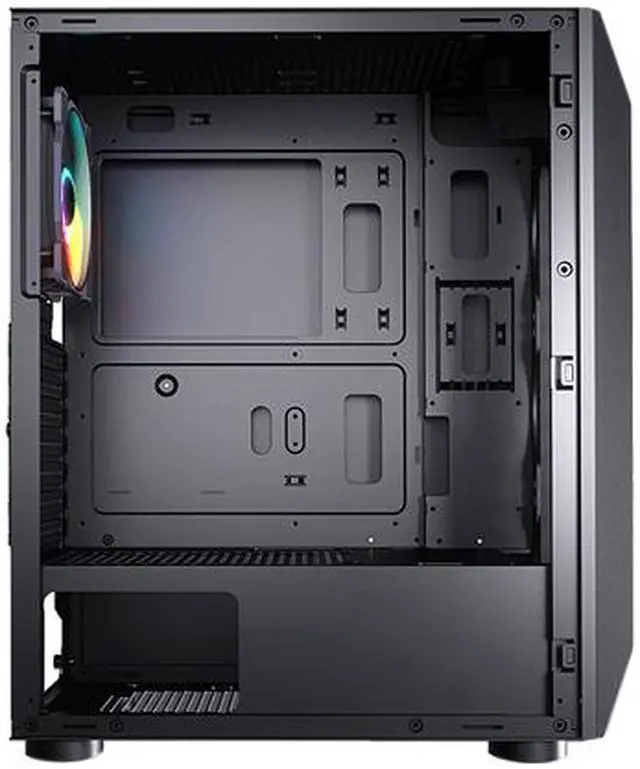 Alt view image 8 of 10 - COUGAR MX410 Mesh-G RGB Black ATX Mid Tower Powerful and Compact Mid-Tower Case with Mesh Front Panel and Tempered Glass Built-in 4 RGB Fan