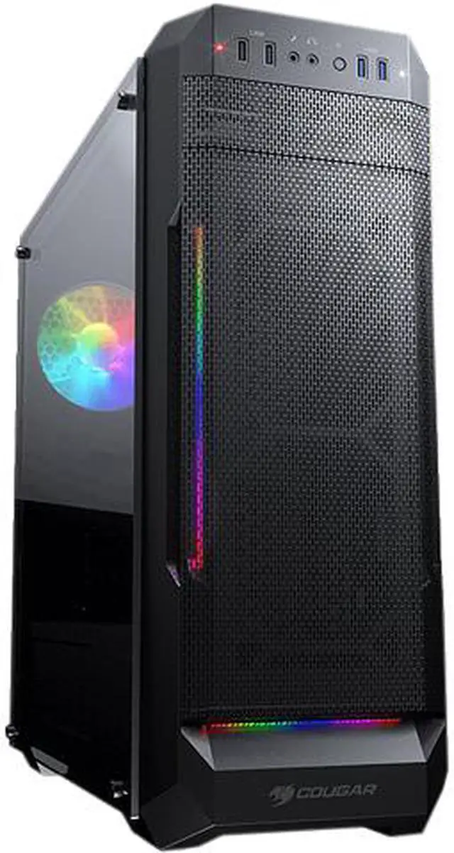 Main image of COUGAR MX331 Mesh-G Black Powerful Airflow Mid-Tower Computer Case with Stunning RGB and Tempered Glass