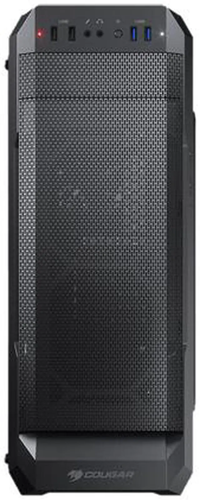 Alt view image 2 of 6 - COUGAR MX331 Mesh Black Elegant Mid-Tower Computer Case with Powerful Airflow and Transparent Left Panel