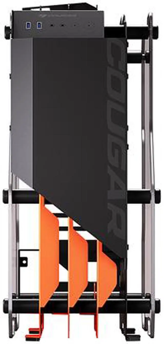 Alt view image 2 of 10 - COUGAR Blazer Essence Black Superb Open-frame Gaming Mid Tower Case