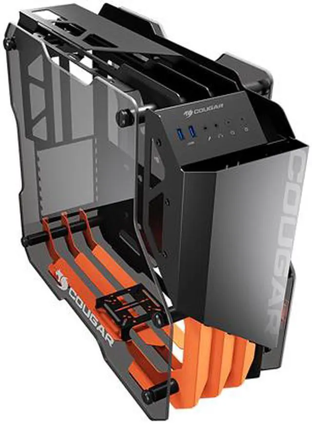 Alt view image 7 of 10 - COUGAR Blazer Essence Black Superb Open-frame Gaming Mid Tower Case