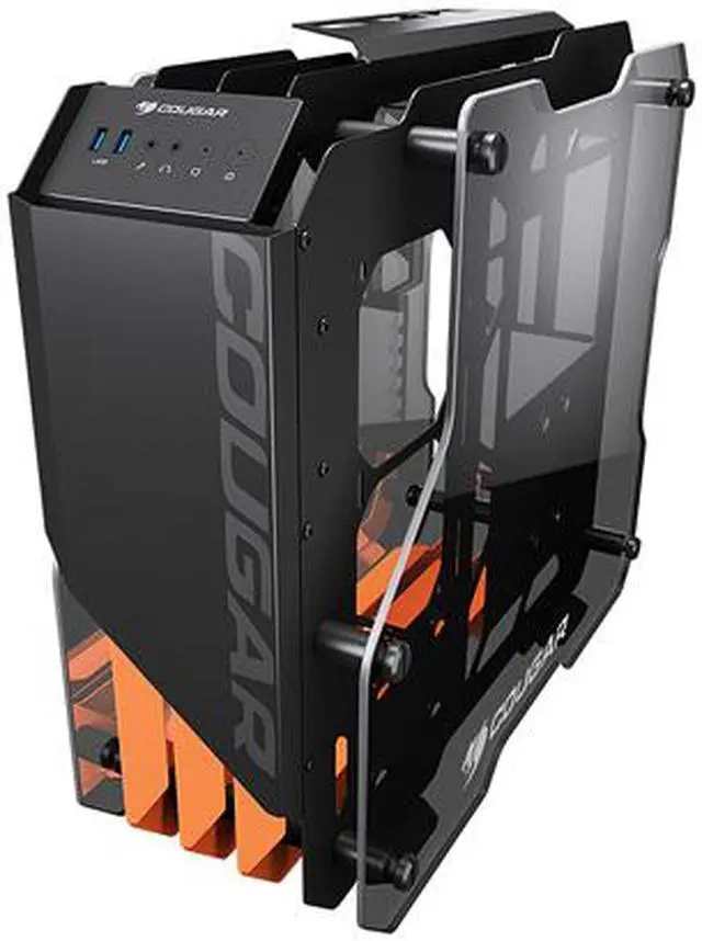 Alt view image 3 of 10 - COUGAR Blazer Essence Black Superb Open-frame Gaming Mid Tower Case