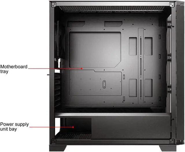 Alt view image 5 of 10 - COUGAR Dark Blader X5 Black Mid-Tower Case with Superior Airflow