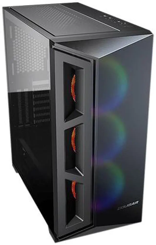 Alt view image 7 of 10 - COUGAR Dark Blader X5 RGB Black Distinctive RGB Mid-Tower Case with Superior Airflow