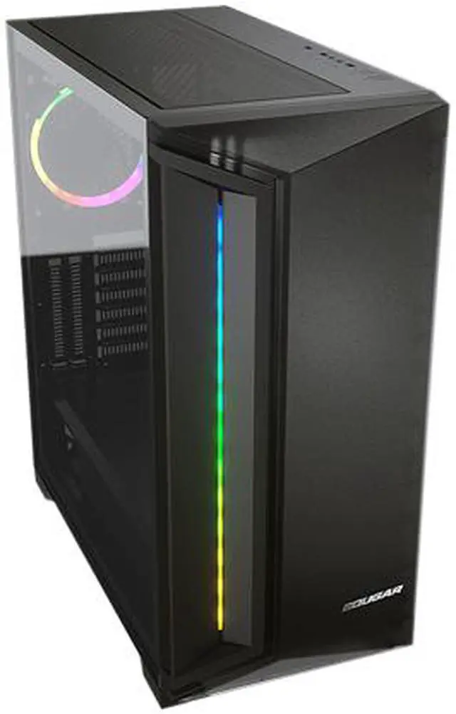 Alt view image 7 of 10 - COUGAR Dark Blader X7 Black Distinctive RGB Mid-Tower Case with Superior Airflow