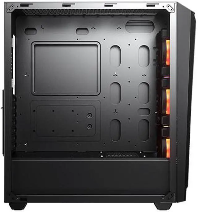 Alt view image 5 of 10 - COUGAR MX660 T RGB Black Steel / Plastic / Tempered Glass ATX Mid Tower Computer Case with Transparent Front Panel and Clear Tempered Glass Left Panel