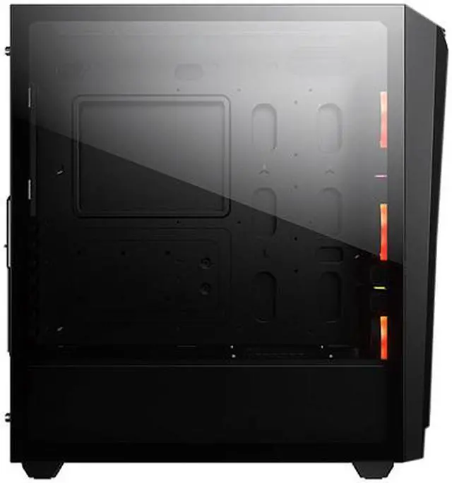 Alt view image 7 of 10 - COUGAR MX660 T RGB Black Steel / Plastic / Tempered Glass ATX Mid Tower Computer Case with Transparent Front Panel and Clear Tempered Glass Left Panel