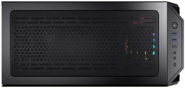 Alt view image 10 of 10 - COUGAR MX660 T RGB Black Steel / Plastic / Tempered Glass ATX Mid Tower Computer Case with Transparent Front Panel and Clear Tempered Glass Left Panel