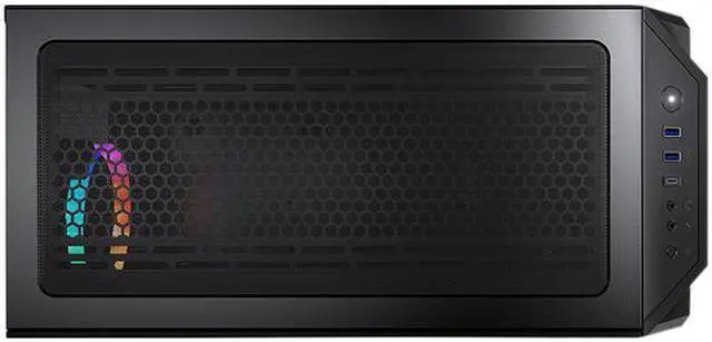 Alt view image 10 of 10 - COUGAR MX660 Iron RGB-Dark Dark Black Steel / Plastic / Tempered Glass ATX Mid Tower Computer Case with Iron Front Panel and Clear Tempered Glass Left Panel