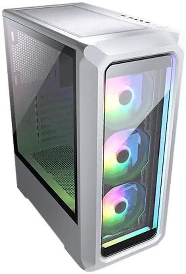 Alt view image 5 of 10 - COUGAR Archon 2 RGB White ATX Mid Tower Computer Case