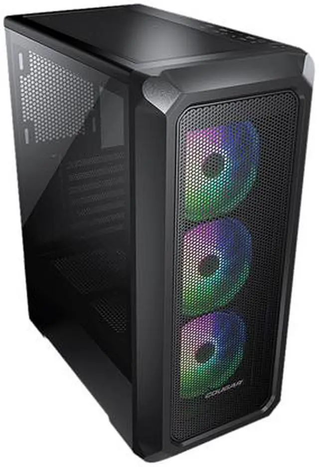 Alt view image 5 of 10 - COUGAR Archon 2 Mesh RGB Black ATX Mid Tower Computer Case