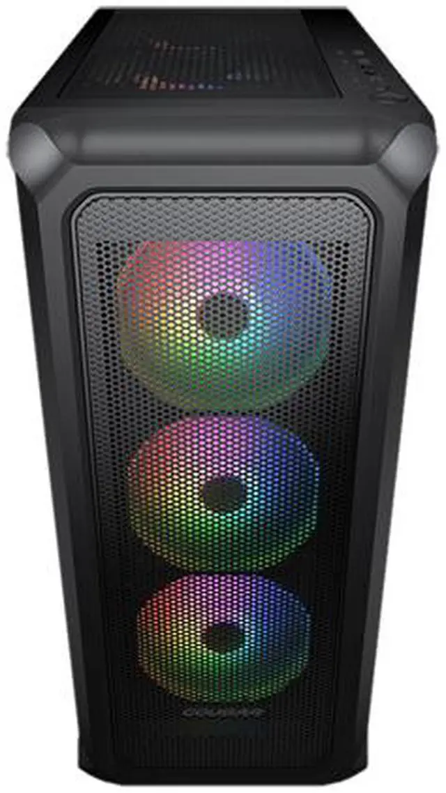 Alt view image 4 of 10 - COUGAR Archon 2 Mesh RGB Black ATX Mid Tower Computer Case