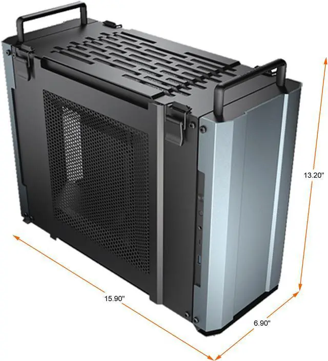 Alt view image 5 of 7 - COUGAR DUST 2 Iron Gray Mini-ITX Computer Case