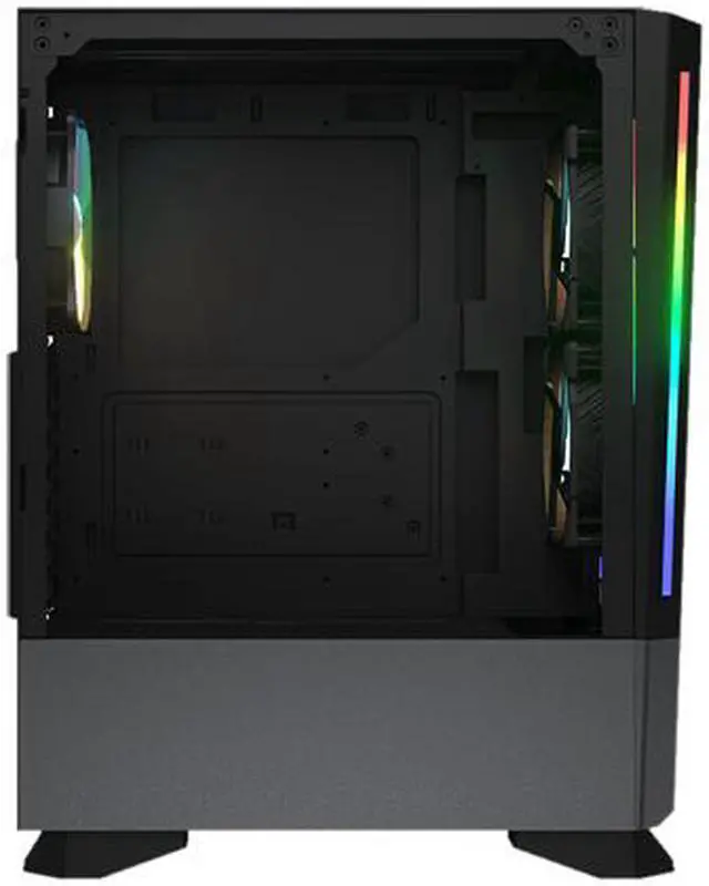 Alt view image 9 of 10 - COUGAR MX430 Air RGB Compact ARGB Mid Tower Case with Modern Patterned Air Vents, Black