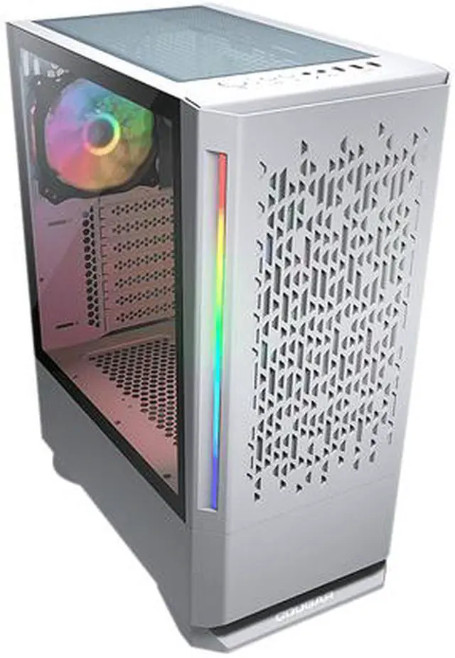Alt view image 4 of 10 - COUGAR MX430 Air RGB White ATX Mid Tower Computer Case