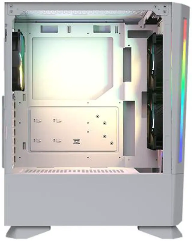 Alt view image 9 of 10 - COUGAR MX430 Air RGB White ATX Mid Tower Computer Case