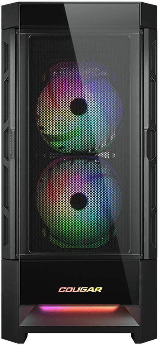Alt view image 4 of 9 - Cougar Duoface RGB Black Mid Tower Computer Cases with Glass and Mesh Front Panels included