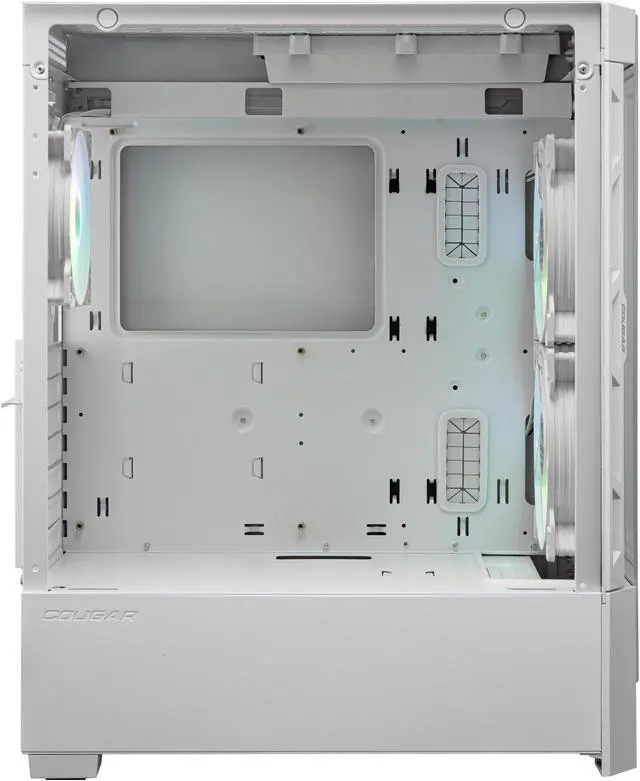 Alt view image 7 of 8 - Cougar Duoface RGB White Mid Tower Computer Cases with Glass and Mesh Front Panels included, CGR-5ZD1W-RGB