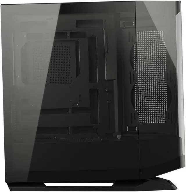 Alt view image 4 of 15 - COUGAR FV270 Black Mid Tower Gaming Case with Tempered Curved Glass, 120mm Reversed ARGB PWM Bottom Fan pre-installed, Compatible with reverse cable/connector motherboard