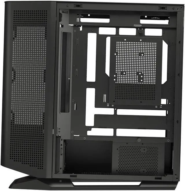 Alt view image 6 of 15 - COUGAR FV270 Black Mid Tower Gaming Case with Tempered Curved Glass, 120mm Reversed ARGB PWM Bottom Fan pre-installed, Compatible with reverse cable/connector motherboard