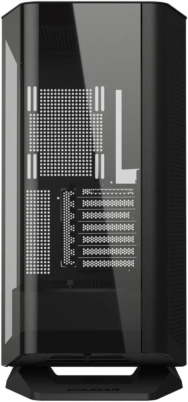 Alt view image 8 of 15 - COUGAR FV270 Black Mid Tower Gaming Case with Tempered Curved Glass, 120mm Reversed ARGB PWM Bottom Fan pre-installed, Compatible with reverse cable/connector motherboard