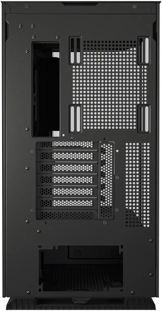 Alt view image 7 of 15 - COUGAR FV270 Black Mid Tower Gaming Case with Tempered Curved Glass, 120mm Reversed ARGB PWM Bottom Fan pre-installed, Compatible with reverse cable/connector motherboard