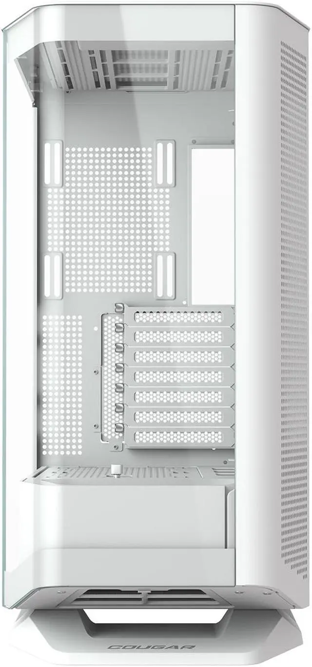 Alt view image 6 of 16 - COUGAR FV270 White Mid Tower Gaming Case with Tempered Curved Glass, 120mm Reversed ARGB PWM Bottom Fan pre-installed, Compatible with reverse cable/connector motherboard