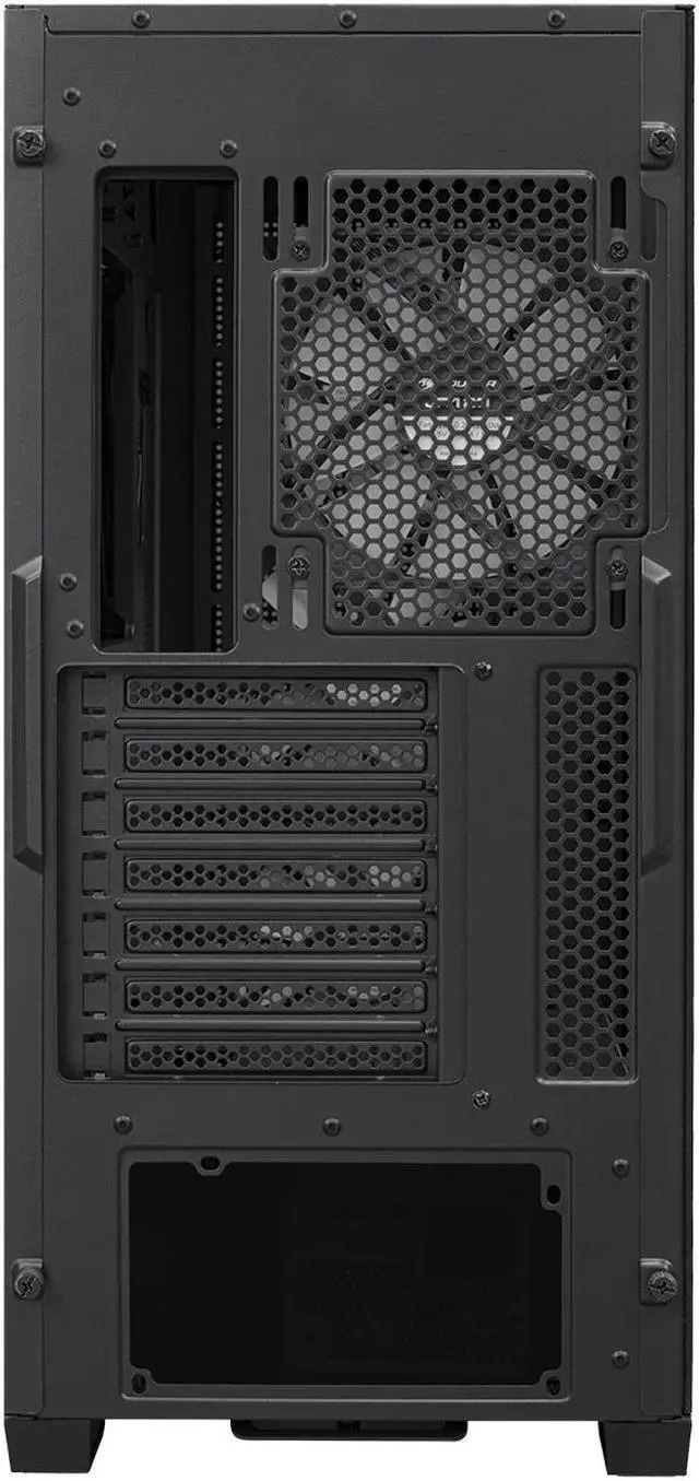 Alt view image 9 of 9 - Cougar Uniface RGB PC Gaming Case Mid Tower for Mini ITX/Micro ATX/ATX/CEB/E-ATX MB, Supports 400mm GPU, RGB Fans Pre-Installed 3X 120mm Front 1x 120mm Back Tempered Glass Panel, Black