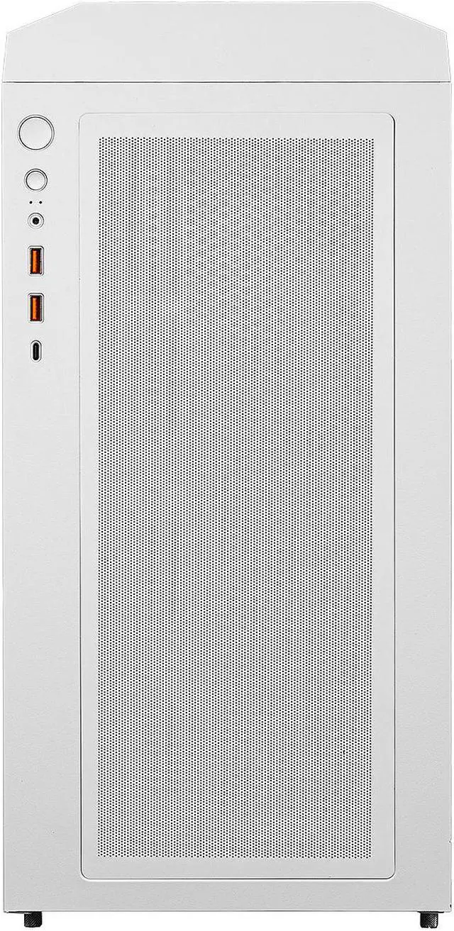 Alt view image 7 of 18 - Cougar Uniface RGB PC Gaming Case Mid Tower for Mini ITX/Micro ATX/ATX/CEB/E-ATX MB, Supports 400mm GPU, RGB Fans Pre-Installed 3X 120mm Front 1x 120mm Back Tempered Glass Panel, White