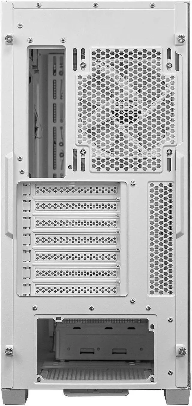 Alt view image 9 of 18 - Cougar Uniface RGB PC Gaming Case Mid Tower for Mini ITX/Micro ATX/ATX/CEB/E-ATX MB, Supports 400mm GPU, RGB Fans Pre-Installed 3X 120mm Front 1x 120mm Back Tempered Glass Panel, White