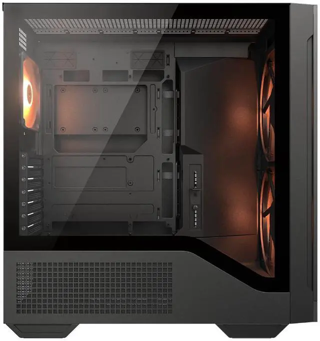 Alt view image 6 of 16 - COUGAR MX600 Max RGB Black Computer Case Mid Tower for ATX / Micro ATX / Mini ITX, Supports 400mm GPU, Back