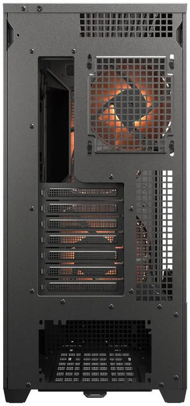 Alt view image 8 of 16 - COUGAR MX600 Max RGB Black Computer Case Mid Tower for ATX / Micro ATX / Mini ITX, Supports 400mm GPU, Back