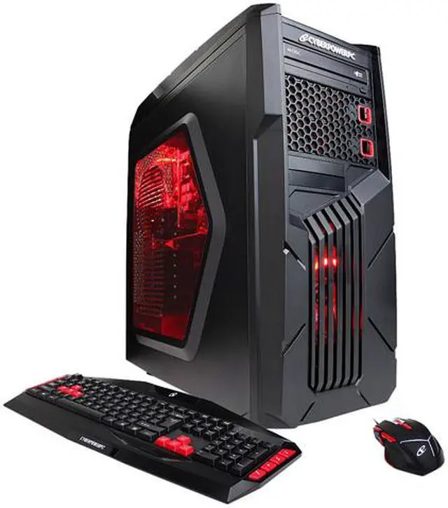 Main image of CyberPowerPC CS-450-102 Black / Red ATX Mid Tower X-Nova Mid-Tower Gaming Case