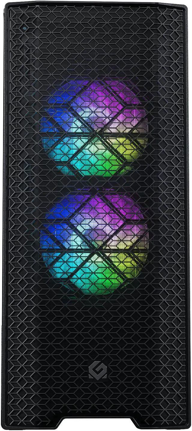 Alt view image 2 of 6 - Magniumgear Neo Air (MG-NE520A_DBK02) ATX Mid-tower, High Airflow Mesh front design, 2x 120 D-RGB fans, D-RGB Controller, Black