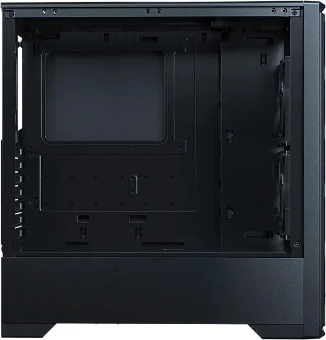MagniumGear (MG-NE523A_WT06W) Neo Air 2 ATX Mid-Tower, Diseño De Panel Frontal De Textura De Madera De Alto Flujo De Aire, 4 Ventiladores Negros 120, Vidrio Templado, Blanco