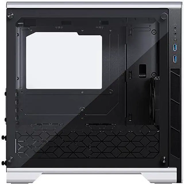 Alt view image 4 of 8 - MetallicGear Neo V2 Micro-ATX Case, Compact Chassis, Sand Blasted Aluminum, Dual Tempered Glass Side Panels, Silver