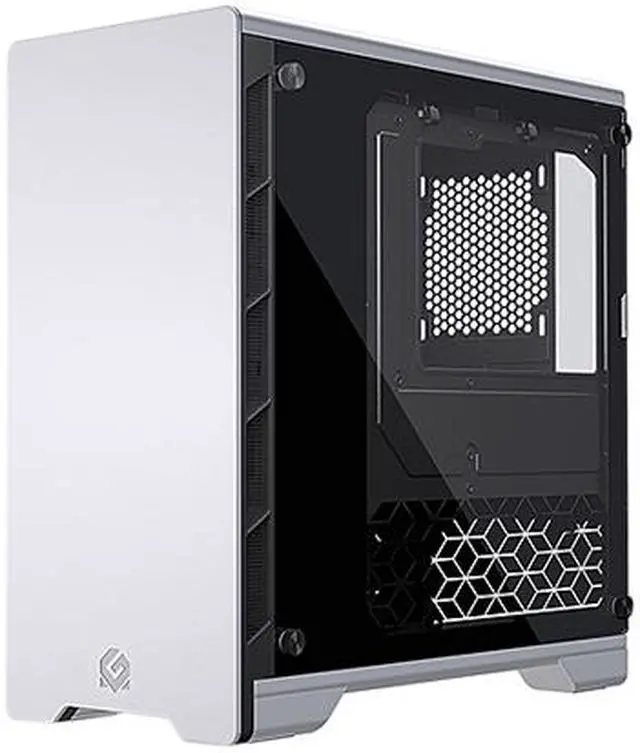 Alt view image 3 of 8 - MetallicGear Neo V2 Micro-ATX Case, Compact Chassis, Sand Blasted Aluminum, Dual Tempered Glass Side Panels, Silver