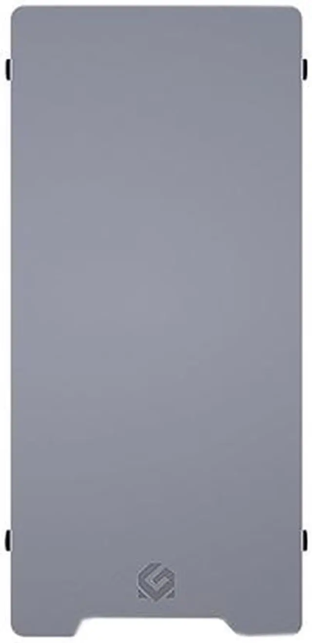 Alt view image 2 of 8 - MetallicGear Neo V2 Micro-ATX Case, Compact Chassis, Sand Blasted Aluminum, Dual Tempered Glass Side Panels, Silver