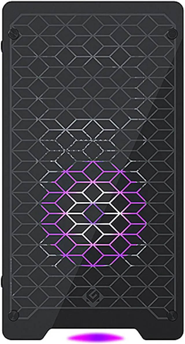 Alt view image 2 of 10 - MetallicGear Neo-G V2 Mini-ITX Case, Compact Chassis, Sand Blasted Aluminum, Tempered Glass Panels, Black