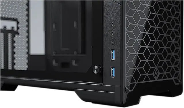 Alt view image 8 of 10 - MetallicGear Neo-G V2 Mini-ITX Case, Compact Chassis, Sand Blasted Aluminum, Tempered Glass Panels, Black