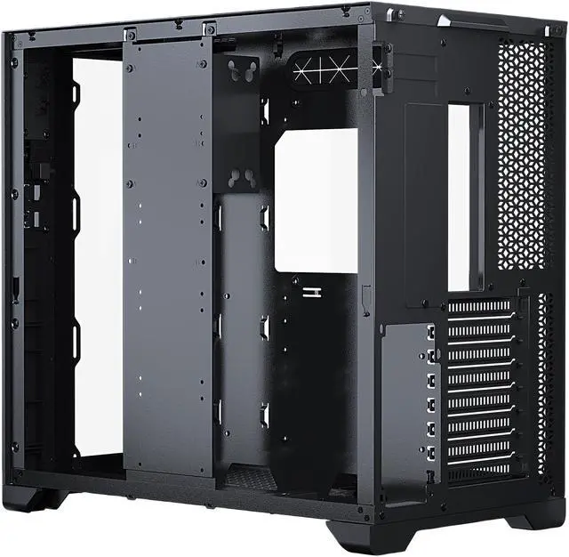 Alt view image 13 of 15 - MetallicGear NEO Qube, Dual Tempered Glass Design, Dual Chamber ATX Mid-Tower, Digital-RGB Lighting, Dual System Support, Black
