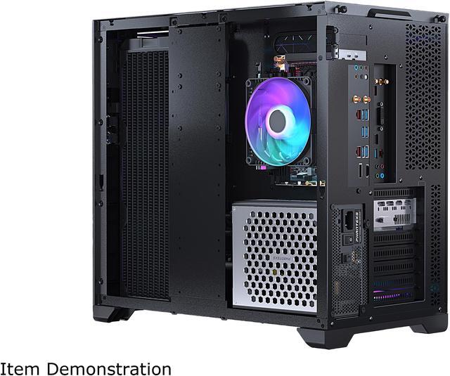 Alt view image 14 of 15 - MetallicGear NEO Qube, Dual Tempered Glass Design, Dual Chamber ATX Mid-Tower, Digital-RGB Lighting, Dual System Support, Black