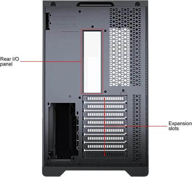 Alt view image 15 of 15 - MetallicGear NEO Qube, Dual Tempered Glass Design, Dual Chamber ATX Mid-Tower, Digital-RGB Lighting, Dual System Support, Black