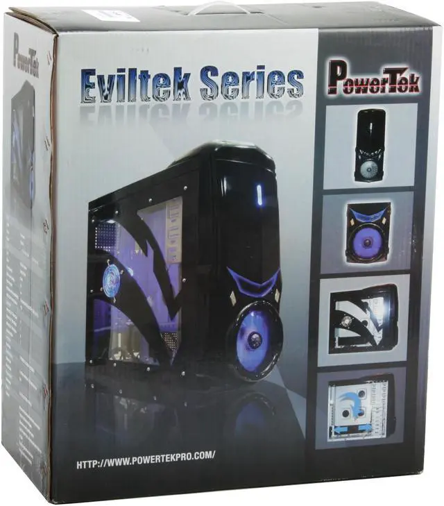 Alt view image 14 of 14 - Powertek PT-eviltek-case100 Black Computer Case W/Side Panel Window